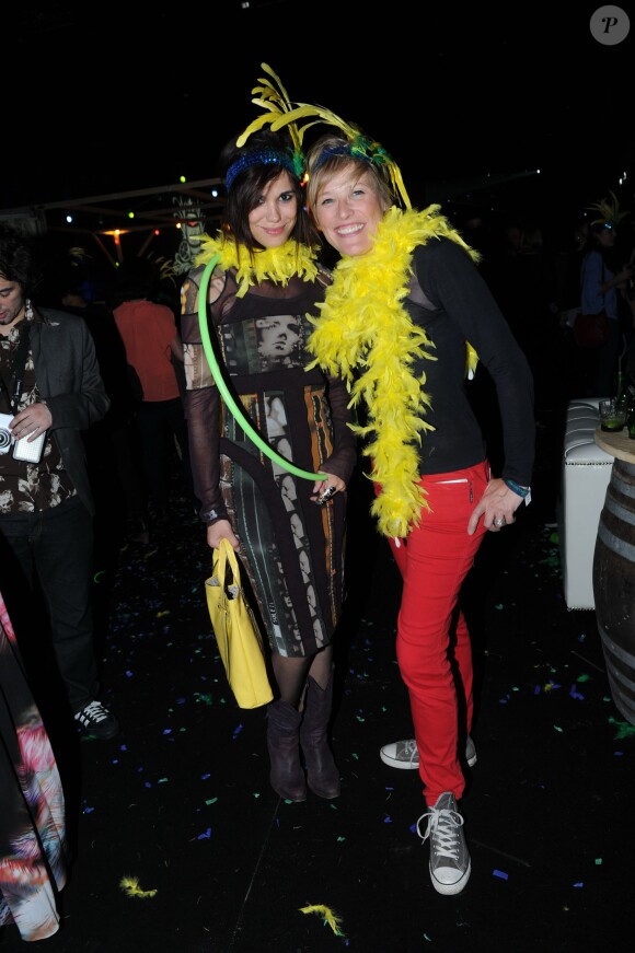 Melissa Mars et Estelle Martin à la soirée Ballsao Warehouse Party, aux Docks de Paris, jeudi 10 avril 2014.