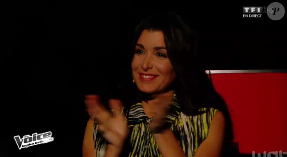 Jenifer divine en combinaison Kenzo dans The Voice 3, le samedi 12 avril 2014 sur TF1