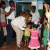 Valérie Trierweiler lors d'un voyage humanitaire avec l'association "Action contre la faim" en Inde. Le 28 janvier 2014.