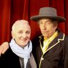 Exclu - Bob Dylan et Charles Aznavour à Paris, le 3 avril 2009.