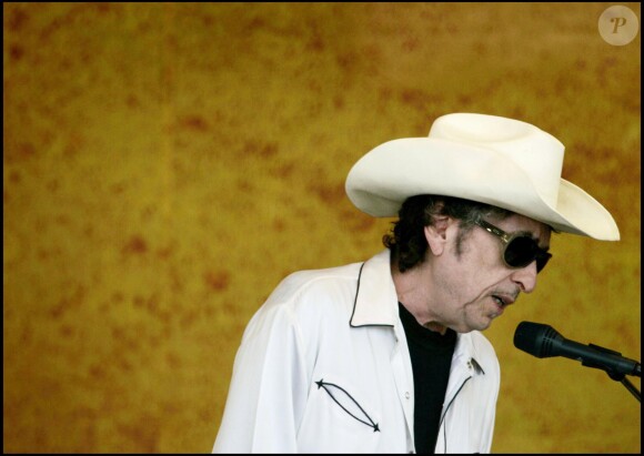 Bob Dylan en concert à la Nouvelle-Orléans, le 28 avril 2006.