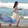 The Duchess of Cambridge runs across the beach as the Duke and Duchess view a surf life-saving display and meet volunteers at Manly Beach, Sydney, during the twelfth day of the Duke and Duchess of Cambridge's official tour to New Zealand and Australia. Friday April 18, 2014. Photo by Anthony Devlin/PA wire/ABACAPRESS.COM18/04/2014 - Sydney