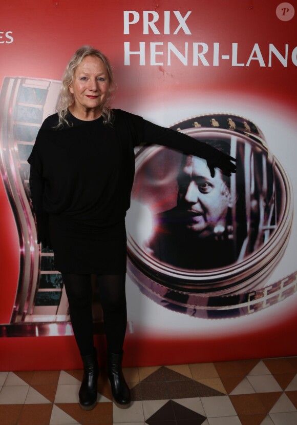 Exclusif - agnès b. lors de la clôture des "Rencontres Internationales du Cinéma" et de la remise du prix Henri-Langlois à Vincennes le 3 février 2014.