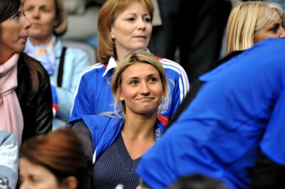Tatiana Golovin, venue supporter Samir Nasri, à l'Euro 2008 à Berne.