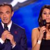 Karine Ferri fait une déclaration à Jenifer en direct sur le plateau de The Voice 3, le samedi 5 avril 2014 sur TF1