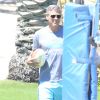 Exclusif - George Clooney joue au volley-ball pendant ses vacances à Cabo san Lucas le 11 avril 2014.