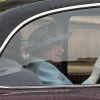 La reine Elizabeth II et son mari le duc d'Edimbourg à la chapelle St George à Windsor pour la messe de Pâques, le 20 avril 2014, à la veille du 88e anniversaire de la souveraine.