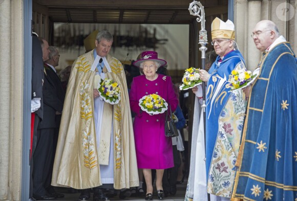 La reine Elizabeth II était à Blackburn le 17 avril 2014 pour le Jeudi saint.