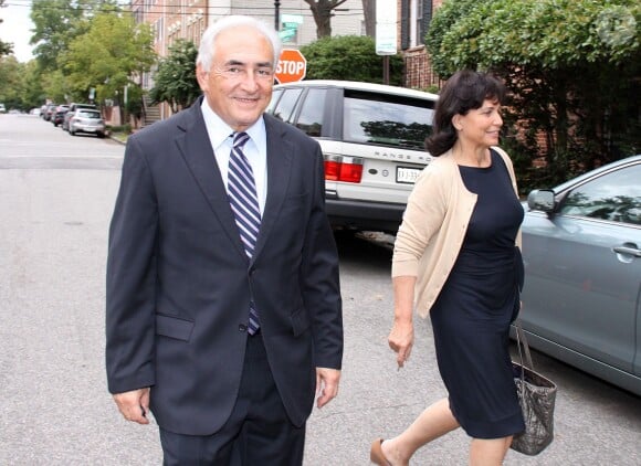 Dominique Strauss-Kahn et Anne Sinclair à Washington, le 29 août 2011.