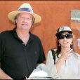  Marie-France Pisier et son mari Thierry Funk-Brentano au tournoi de Roland-Garros, le 10 juin 2006. 