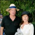  Marie-France Pisier et son mari Thierry Funk-Brentano au tournoi de Roland-Garros, le 10 juin 2006. 