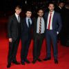 Dane DeHaan, Daniel Radcliffe, John Krokidas et Jack Huston lors de la première du film Kill Your Darlings à Londres le 17 octobre 2012