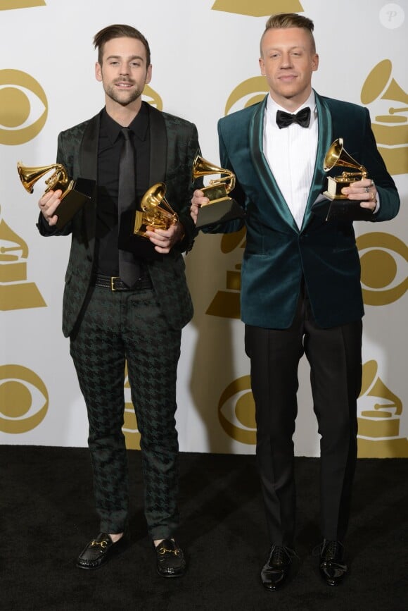 Ryan Lewis et Macklemore lors des Grammy Awards 2014. Los Angeles, le 26 janvier 2014.