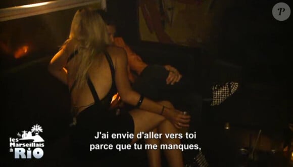Paga et Charlotte - "Les Marseillais à Rio", épisode du 25 avril 2014 diffusé sur W9.