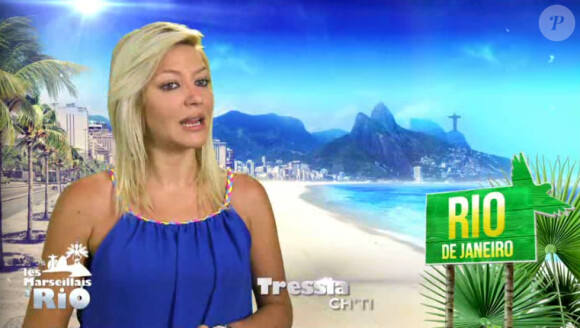 Tressia - "Les Marseillais à Rio", épisode du 25 avril 2014 diffusé sur W9.