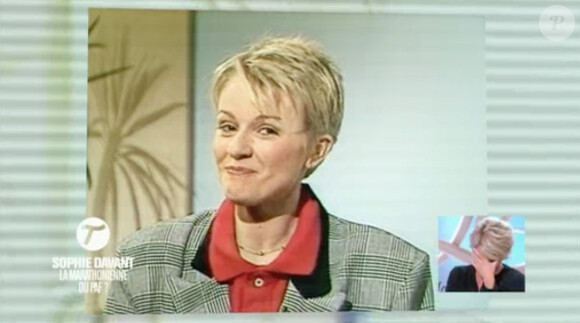 Sophie Davant présente le bulletin météo en avril 1987. Séquence rediffusée dans Le Tube sur Canal+, le samedi 26 avril 2014.