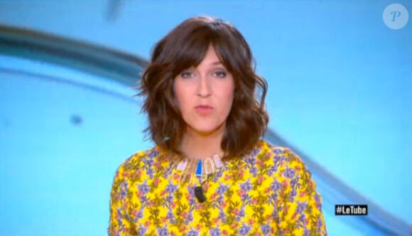 Daphné Bürki présente Le Tube sur Canal+, le samedi 19 avril 2014.