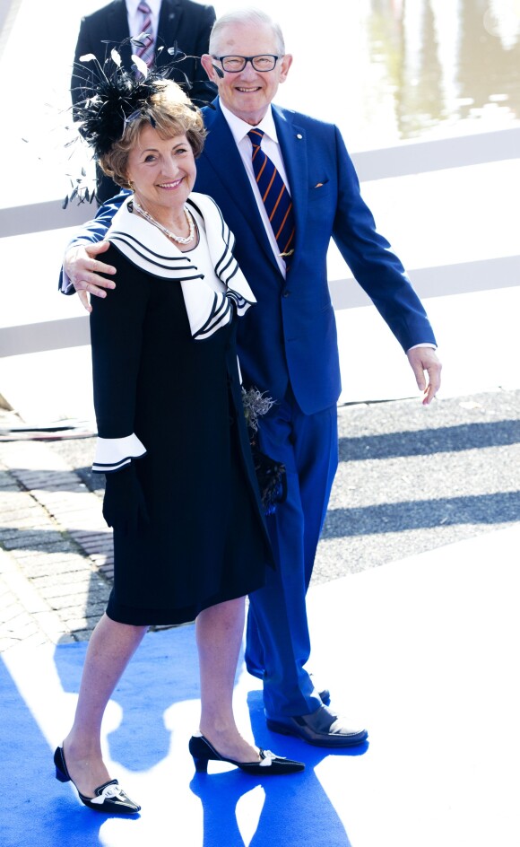 La princesse Margriet des Pays-Bas et son mari Pieter van Vollenhoven lors Koningsdag (Jour du roi) à De Rijp, le 26 avril 2014 à l'occasion des 47 ans du souverain