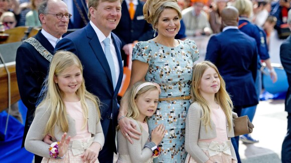 Willem-Alexander, Maxima des Pays-Bas et leurs filles : Emotion le Jour du roi