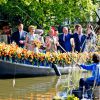 La reine Maxima, la princesse Alexia, la princesse Catharina-Amalia, la princesse Ariane et le roi Willem-Alexander des Pays-Bas lors de la célébration du King Day à Amstelveen, le 26 avril 2014 à l'occasion des 47 ans du roi Willem-Alexander.26/04/2014 - Amstelveen