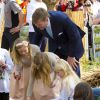 La reine Maxima, la princesse Alexia, la princesse Catharina-Amalia, la princesse Ariane et le roi Willem-Alexander des Pays-Bas lors de la célébration du King Day à Amstelveen, le 26 avril 2014 à l'occasion des 47 ans du roi Willem-Alexander.26/04/2014 - Amstelveen