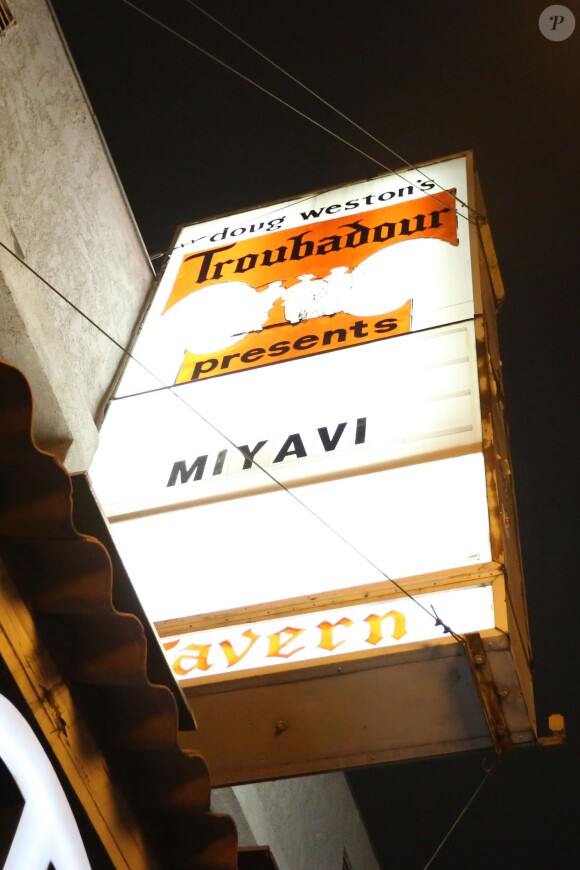 Le chanteur Miyavi se produisait au Troubadour, Los Angeles, le 26 avril 2014.