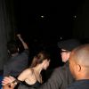 Angelina Jolie et Brad Pitt s'offrent une soirée pour aller voir le chanteur Miyavi au Troubadour, Los Angeles, le 26 avril 2014.
