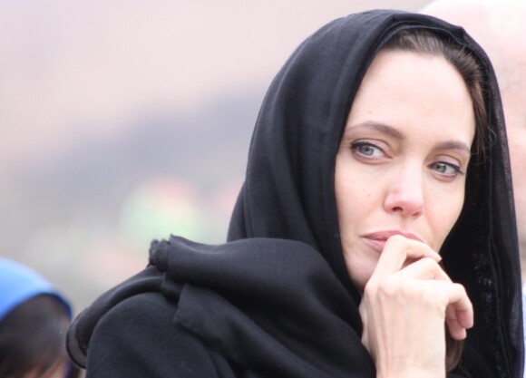 Angelina Jolie à Potocari, le 28 mars 2014.