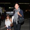 Courteney Cox et sa fille Coco arrivent à l'aéroport de Los Angeles, le 7 avril 2011. 