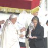 Le pape François célébrait le 27 avril 2014 sur la place Saint-Pierre la messe de canonisation des papes Jean XXIII et Jean Paul II, à Rome