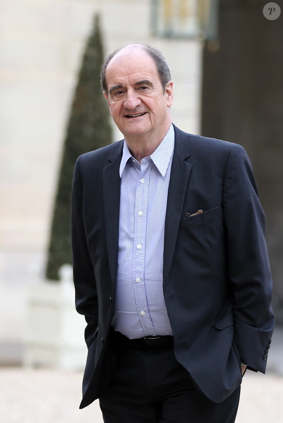 Pierre Lescure, futur président du Festival de Cannes - François Hollande, le président de la République reçoit pour déjeuner les réalisateurs sélectionnés en compétition officielle au Festival du Film de Cannes au palais de l'Elysée à Paris, le 30 avril 2014. 