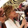 Sally Field a reçu son étoile sur le Walk of Fame, à Hollywood, le 5 mai 2014, devant Jane Fonda et Beau Bridges.