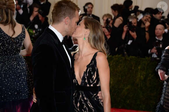 Tom Brady et Gisele Bundchen assistent au MET Gala au Metropolitan Museum of Art. New York, le 5 mai 2014.