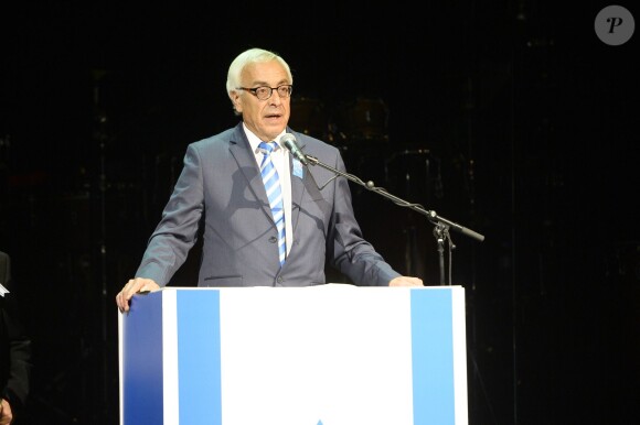 Yossi Gal, ambassadeur d'Israël en France - Concert au palais des sports à l'occasion du 66e anniversaire de l'État d'Israël. A Paris le 5 mai 2014.