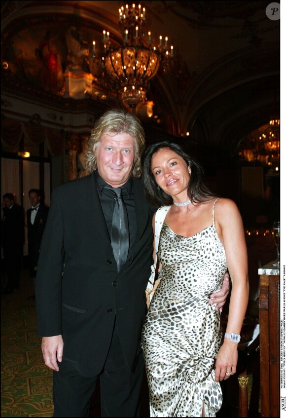 Exclusif - Patrick Sébastien et sa femme Nathalie à Monaco, le 19 juillet 2002. 