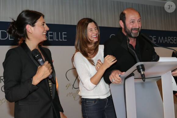 Exclusif - Alice Pol et Kad Merad - Dîner de Gala de l'OM et vente aux enchères animée par Kad Merad et Alice Pol au profit de l'association "les toiles enchantées' à l'hôtel Intercontinental de Marseille, le 6 mai 2014.