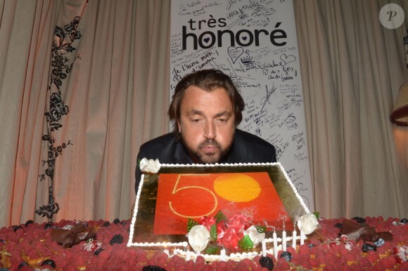 Henri Leconte célèbre son 50e anniversaire au restaurant "Très Honoré" à Paris le 30 mai 2013