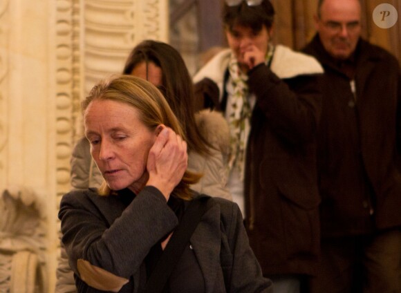 Isabelle Demongeot à la sortie du tribunal de Lyon le 23 novembre 2012