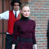 Kate Bosworth quitte son hôtel à New York le 1er mai 2014.