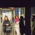 Exclusif - La princesse Märtha-Louise de Norvège dans le métro à New York le 24 avril 2014