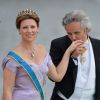 La princesse Märtha-Louise de Norvège et son mari Ari Behn avec la princesse Mette-Marit au mariage de Madeleine de Suède et Chris O'Neill le 8 juin 2013 à Stockholm