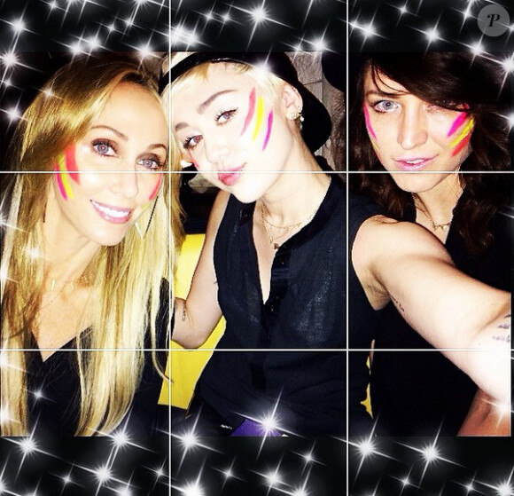Miley Cyrus a fêté l'anniversaire de sa mère Tish, le 13 mai 2014 à Manchester.