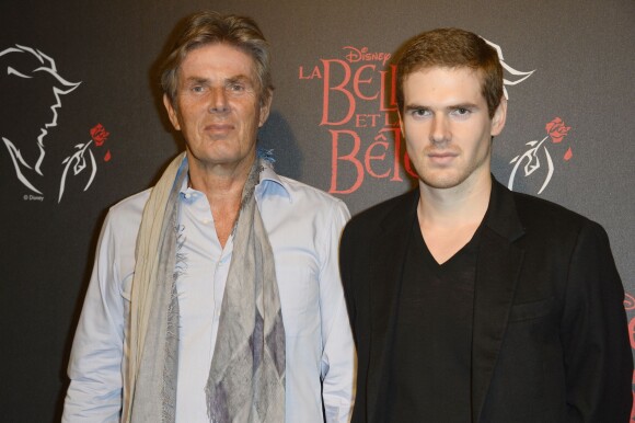 Dominique Desseigne et son fils Alexandre à la générale de la comédie musicale "La Belle et la Bete" à Paris le 24 octobre 2013