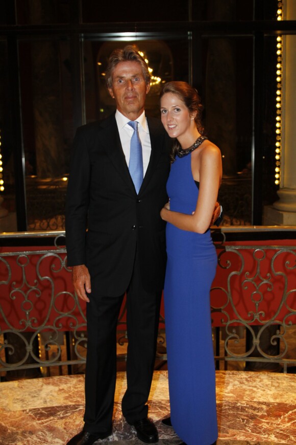 Dominique Desseigne et sa fille Alexandra lors du grand bal de Deauville le 25 août 2012