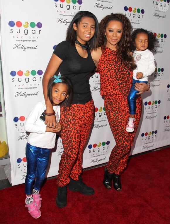 Mel B et ses filles à Hollywood, le 13 novembre 2013.