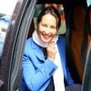 Ségolène Royal visite le Carrefour Market du 82 rue de la Roquette, puis le Naturalia du 33 rue de la Roquette à Paris, dans le cadre de la stratégie de lutte contre les perturbateurs endocriniens, le 9 mai 2014