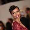 Sonia Rolland (Boucles d'oreilles, bague et bracelet Montblanc collection Princesse Grace de Monaco Pétales de Rose en or blanc et diamants) lors de la montée des marches du film Timbuktu au 67e Festival de Cannes, le 15 mai 2014.