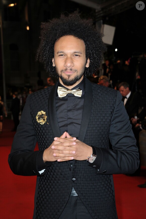 Yassine Azzouz lors de la présentation de Timbuktu au Palais des Festivals, Cannes, le 15 mai 2014.
