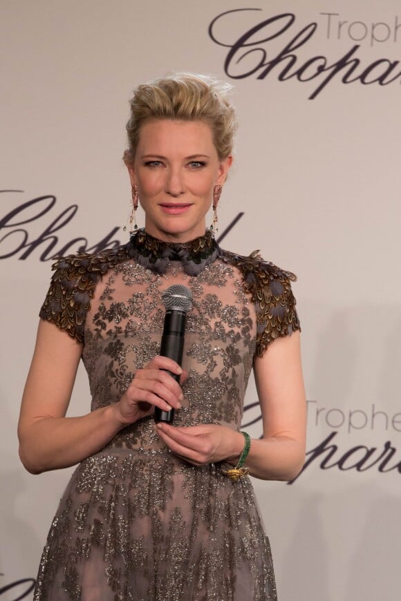 Cate Blanchett - Remise du trophée Chopard à l'hôtel Martinez lors du 67e festival international du film de Cannes, le 15 mai 2014.