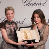 Cate Blanchett, Adèle Exarchopoulos - Remise du trophée Chopard à l'hôtel Martinez lors du 67e festival international du film de Cannes, le 15 mai 2014.